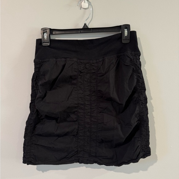 Wearables Cotton Black Ruched Mini Skirt Size Small - see measurements - Picture 1 of 5